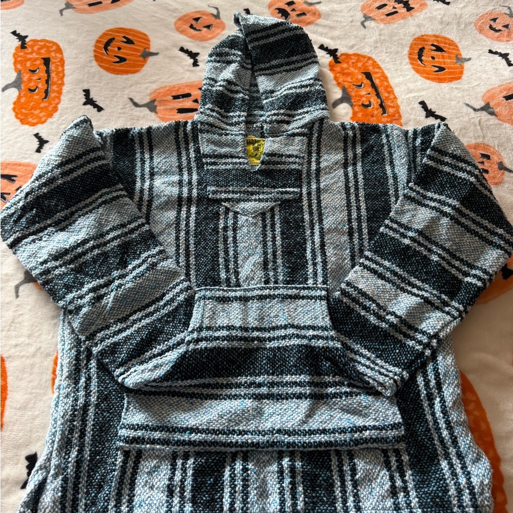 Blue and Black Knit Sweater